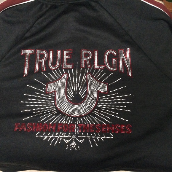 TRUE RELIGION SPARKLE Zip Front Hoodie - Picture 4 of 8